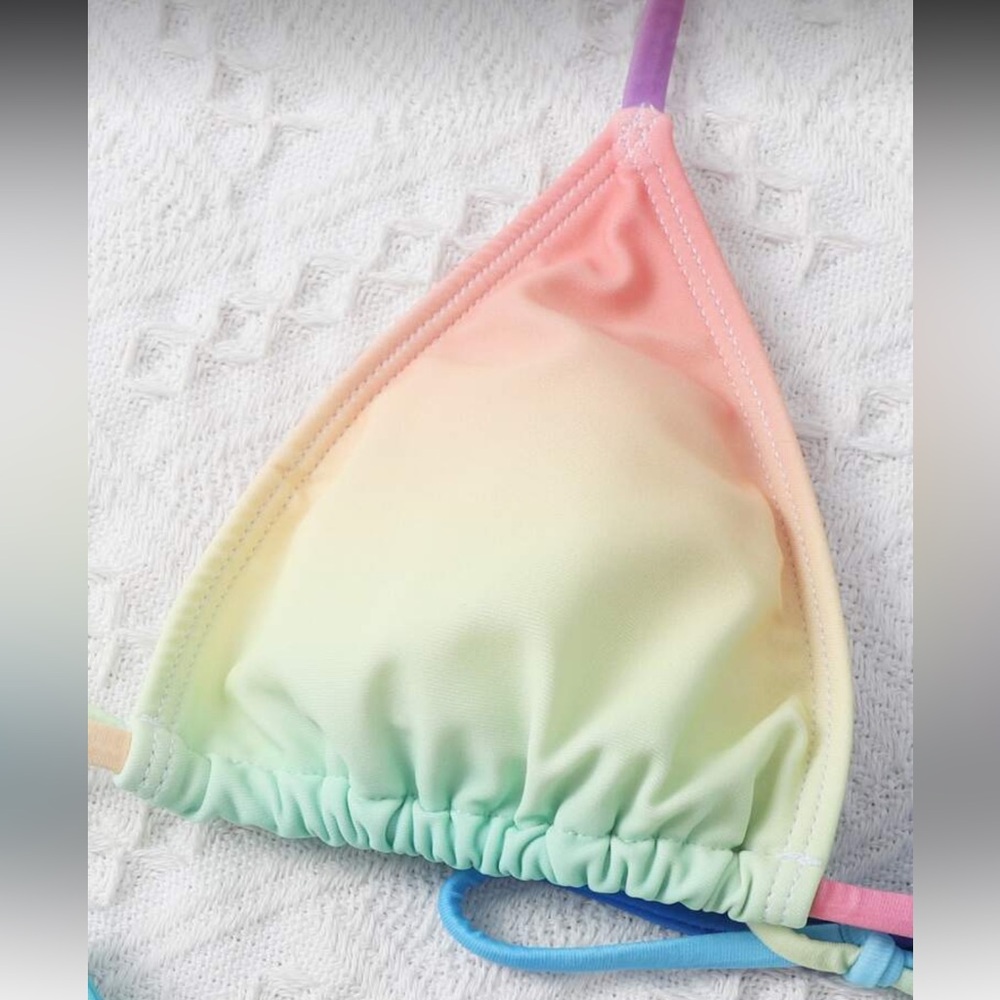 Multicolor Gradient Bikini Set - Picture 5 of 5
